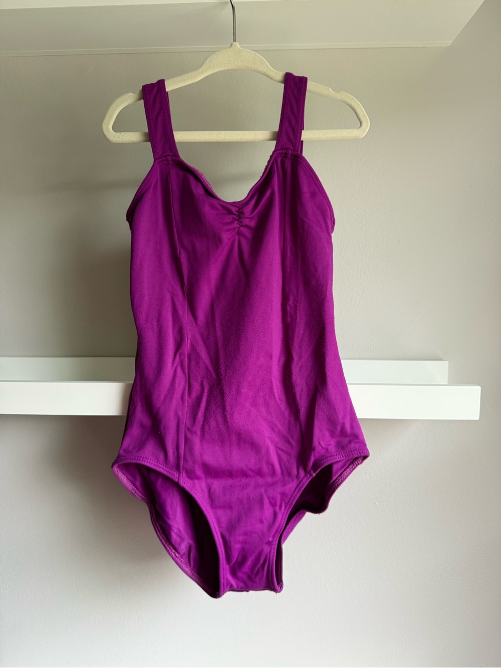 So Danca Raspberry ballet bodysuit 7/8